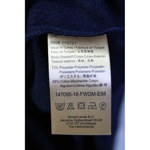 Scotch And Soda Womens Glitter Striped Print Shift Midi Dress Navy Size 14 - Picture 5 of 6